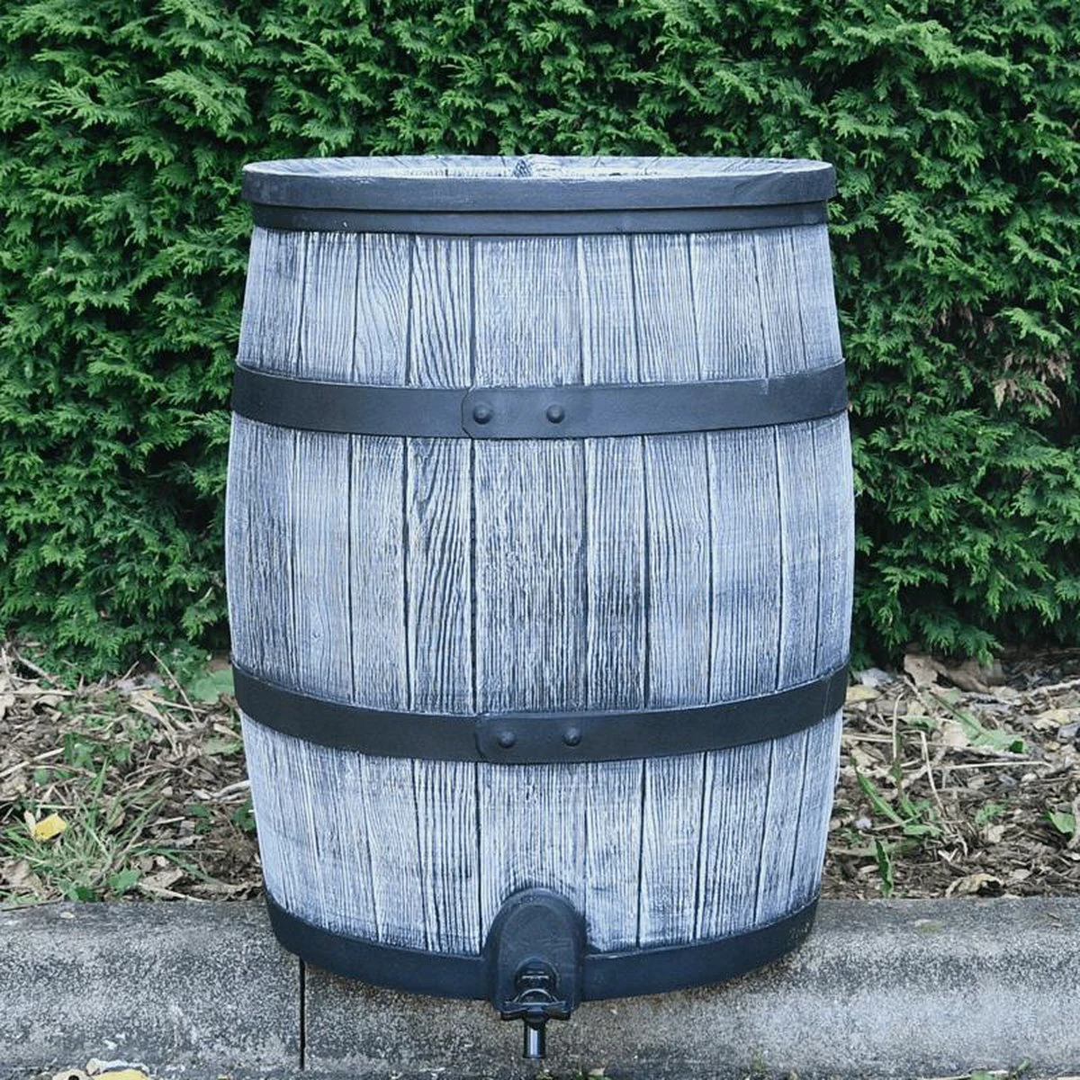 Regentonset Roto 120 Liter + Voet - Grijs 6 Regentonset Roto 120 Liter + Voet - Grijs - Afbeelding 4