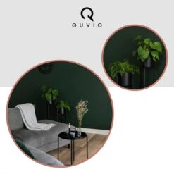 QUVIO Plantenstandaard Binnen - Inclusief Pot - Staande Plantenbak - Metaal - Bloempot - 22 X 22 X 60 Cm - Zwart -Camping Series Winkel 1200x1200 824