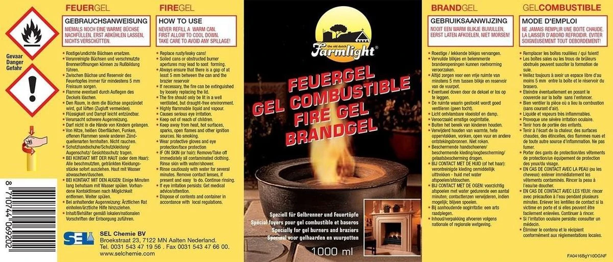 Merkloos 12 Flessen Brandgel Farmlight| Brandpasta Farmlight 4 Merkloos 12 Flessen Brandgel Farmlight| Brandpasta Farmlight - Afbeelding 2