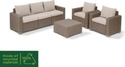 Allibert California Loungeset - 5 Personen - Cappuccino -Camping Series Winkel 1200x648 1