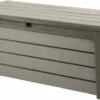 Keter Brushwood Opbergbox - Kussenbox - 455L - 145x69,7x60,3cm - Taupe -Camping Series Winkel 1200x684