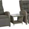 Loungeset Duoset Melia 2 Verstelbare Stoelen + Tafel - Balkonset -Camping Series Winkel 1200x705