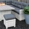 Merkloos Rivièra Original | Loungeset Hoekset Dining Set Tuinset | Wicker | Hoekbank, Hoge Tuintafel, 2 Hockers | 6 Zitplaatsen -Camping Series Winkel 1200x725