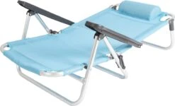 Bo-Camp Beach Chair - Monaco - Aluminium - Blauw -Camping Series Winkel 1200x728