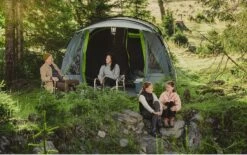 Coleman Vail 4 Tunneltent - Familie Tent - 4-Persoons - Grijs/Groen -Camping Series Winkel 1200x754