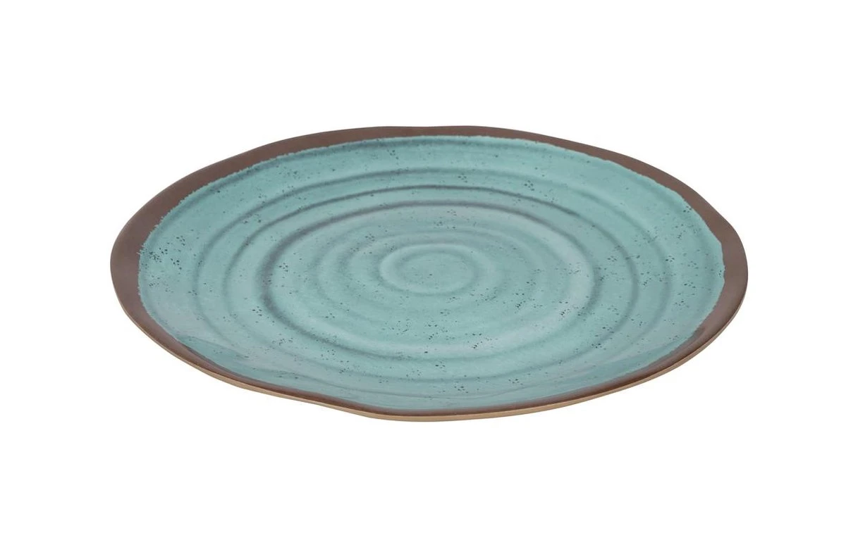 Bo-Camp Servies Halo - 12 Delig Melamine - Aqua 4 Bo-Camp Servies Halo - 12 Delig Melamine - Aqua - Afbeelding 2