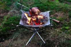 Firekorf + Grill + Spit : Opvouwbare Vuurkorf / Vuurschaal Met Rooster En Spit - Draagbare BBQ - Opbergtas - Kampeer Grill - Kookset -Camping Series Winkel 1200x799 8