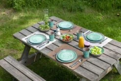 Bo-Camp Servies Halo - 12 Delig Melamine - Aqua 13 Bo-Camp Servies Halo - 12 Delig Melamine - Aqua -Camping Series Winkel 1200x800 39