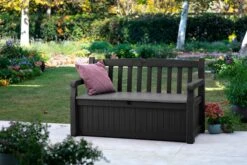 Keter Eden Garden Bench Opbergbank - 265L - 140x60x84cm - Zwart/Grijs -Camping Series Winkel 1200x800 57