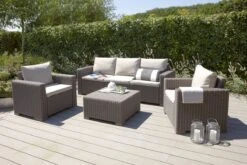 Allibert California Loungeset - 5 Personen - Cappuccino -Camping Series Winkel 1200x800 87
