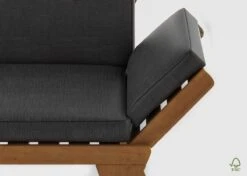 Loungebank Tuin FSC Antraciet – Makkelijk Verstelbaar Lounge Bank Balkon – Tuinbank Lounge Hardhout FSC – Perfecthomeshop -Camping Series Winkel 1200x856 1