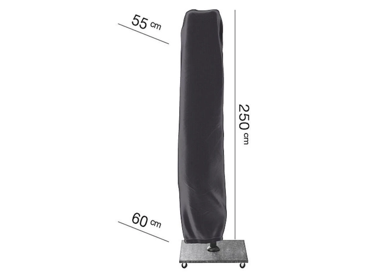 AeroCover Parasolhoes - Zweef Parasols - Grijs - 250x55 Cm (HxB) 7 AeroCover Parasolhoes - Zweef Parasols - Grijs - 250x55 Cm (HxB) - Afbeelding 5