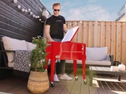 AXI Retro Cooler Rood - Koeler Met Wielen - 76L Inhoud - Koelbox Met Aftapkraan -Camping Series Winkel 1200x900 8