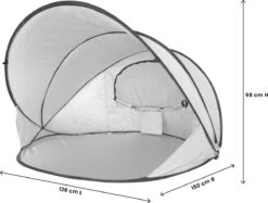 Deryan Luxe Pop Up Strandtent XXL - Anti-UV 50+ - Zilver 37 Deryan Luxe Pop Up Strandtent XXL - Anti-UV 50+ - Zilver -Camping Series Winkel 1200x907