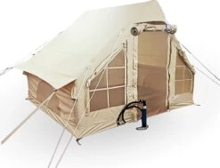 Opblaasbare Vier Persoons Tent Beige 300x200x210 Cm 25 Opblaasbare Vier Persoons Tent Beige 300x200x210 Cm -Camping Series Winkel 1200x920
