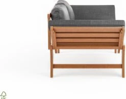 Loungebank Tuin FSC Antraciet – Makkelijk Verstelbaar Lounge Bank Balkon – Tuinbank Lounge Hardhout FSC – Perfecthomeshop -Camping Series Winkel 1200x942