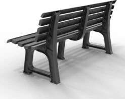 Casaria Tuinbank Orchidea – Kunststof/240kg Belastbaar – Antraciet -Camping Series Winkel 1200x950