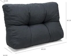 Palletkussen Basic Comfort Rugdeel Halve Pallet Lengte Grijs 60x40x10/20cm -Camping Series Winkel 1200x955 1