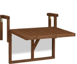 Relaxdays Balkontafel Inklapbaar - Klaptafel Balkon - Tafel Reling - Hangtafel Hout -Camping Series Winkel 1200x990 1