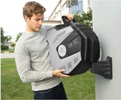 CoolHome Wandslangenbox 30 Meter + 2 Meter - Tuinslang Met Haspel- Slangenhouder 180° Draaibaar - Tuinslanghaspel Zwart - Grijs -Camping Series Winkel 1200x992 2