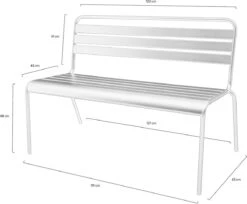 MaximaVida Metalen Tuinbank Max 120 Cm Olijfgroen -Camping Series Winkel 1200x992