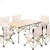 Buxibo - Lichtgewicht Vouwbare Campingtafel - Inklapbaar - Vis/Tuin/Picknick Tafel - Kamperen - Met Opberghoes - Aluminium - Grijs 2 Buxibo - Lichtgewicht Vouwbare Campingtafel - Inklapbaar - Vis/Tuin/Picknick Tafel - Kamperen - Met Opberghoes - Aluminium - Grijs -Camping Series Winkel 1200x995