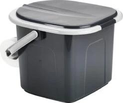 Branq Toiletemmer Draagbaar Met Deksel - 15,5L - Antraciet -Camping Series Winkel 1200x999 1