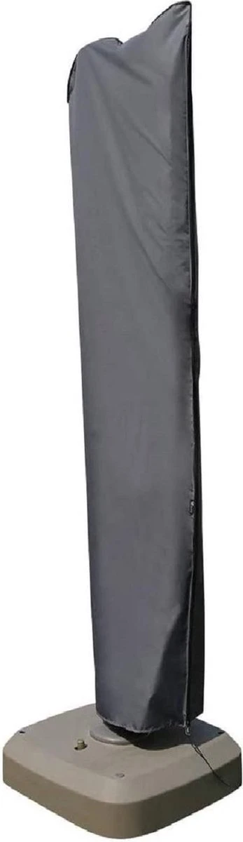 MaxxGarden Parasolhoes - Afdekhoes Voor Zweefparasol - Beschermhoes - 200-400 Cm - Met Rits En Trekkoord - Zwart 3 MaxxGarden Parasolhoes - Afdekhoes Voor Zweefparasol - Beschermhoes - 200-400 Cm - Met Rits En Trekkoord - Zwart