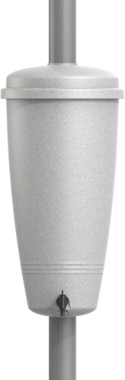 Elho Green Basics Rain Catcher 33 - Regenton Voor Balkonbuiten - Ø 33.5 X H 73.5 Cm - Grijs/Living Concrete -Camping Series Winkel 396x1200