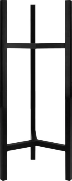 QUVIO Plantenstandaard Binnen - Inclusief Pot - Staande Plantenbak - Metaal - Bloempot - 22 X 22 X 60 Cm - Zwart -Camping Series Winkel 476x1200 1