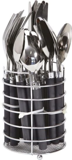 Bo-Camp - Bestekset - In Mandje - 24-Delig - 6 Persoons -Camping Series Winkel 544x1200