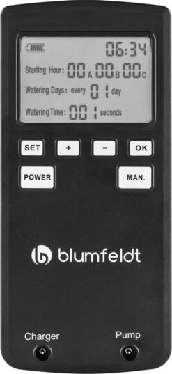 Blumfeldt Greenkeeper Automatisch Bewateringssysteem - Besproeiingscomputer - Druppelsysteem - Bewateringsautomaat Ideaal Tijdens Vakantie - Voor 60 Potplanten -Camping Series Winkel 552x1200