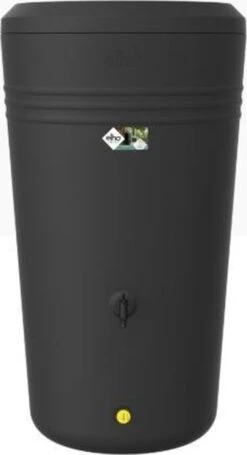 Elho Green Basics Regenton - Regenton - Living Black - Buiten - 200 Liter -Camping Series Winkel 651x1200 1