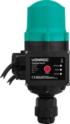 VONROC Hydrofoorpomp / Automatische Pomp - 1000W - 3500l/h - Met Drukschakelaar - Droogloopbeveiliging - Voor Besproeien En Huishoudwater -Camping Series Winkel 683x1200