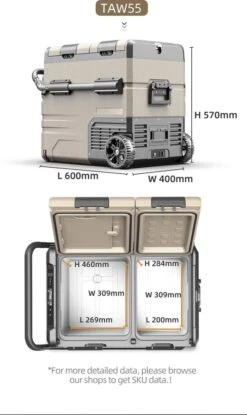 Alpicool 55L - Koelkast/vriezer - 12V-24V/230V - Compressor - APP - Voor Auto En Huis - Outdoor Camping Benodigdheden -Camping Series Winkel 715x1200 1