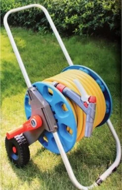 Slangenwagen Met 50 Meter Tuinslang | Eagle Garden | Incl. Spuitkopstuk En Connectors | Geel -Camping Series Winkel 772x1200