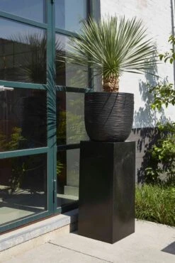 Capi Europe - Bloempot Bol Rib NL - 43x41 - Antraciet - Voor Binnen En Buiten - KOFZ933 -Camping Series Winkel 799x1200 21