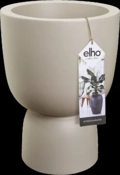 Elho Pure Coupe 41 - Bloempot Voor Binnen & Buiten - Ø 41.3 X H 57.9 Cm - Beige/Balanced Beige -Camping Series Winkel 820x1200 4