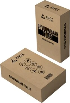 KNGZ Outdoor Gear – Camping Toilet – Nieuw Model – Biologisch Afbreekbare Zakjes – Opvouwbare Camping Toilet Met Deksel – Camping Toilet Hoge Zit – Draagbare WC Emmer Volwassen – Draagbaar Mobiel Potje – Nachtemmer – Opvouwbaar Toilet – Kamperen -Camping Series Winkel 821x1200