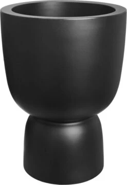 Elho Pure Coupe 41 - Bloempot Voor Binnen & Buiten - Ø 41.3 X H 57.9 Cm - Zwart/Zwart -Camping Series Winkel 823x1200 3