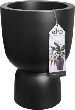 Elho Pure Coupe 41 - Bloempot Voor Binnen & Buiten - Ø 41.3 X H 57.9 Cm - Zwart/Zwart -Camping Series Winkel 825x1200 4