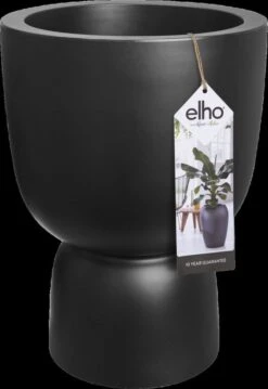 Elho Pure Coupe 41 - Bloempot Voor Binnen & Buiten - Ø 41.3 X H 57.9 Cm - Zwart/Zwart -Camping Series Winkel 825x1200 5