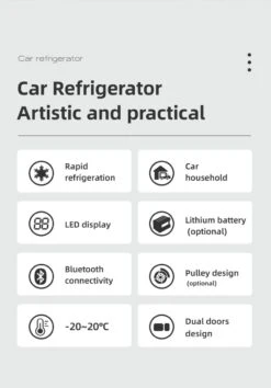 Alpicool 55L - Koelkast/vriezer - 12V-24V/230V - Compressor - APP - Voor Auto En Huis - Outdoor Camping Benodigdheden -Camping Series Winkel 837x1200