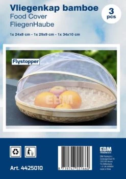 Voedselkap - Vliegenkapjes Bamboe Set 3 Stuks - Flystopper -Camping Series Winkel 846x1200 2