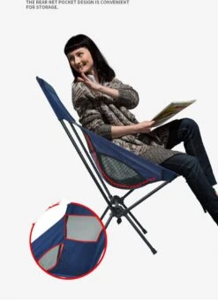 Lopoleis® Campingstoel – Campingstoel Opvouwbaar – Visstoel – Vouwstoel – Strandstoel – Inklapbaar – Lichtgewicht – Outdoor Stoel - Hoge Rugleuning -Camping Series Winkel 868x1200 1