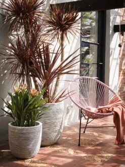 Capi Europe - Bloempot Bol Rib NL - 43x41 - Antraciet - Voor Binnen En Buiten - KOFZ933 -Camping Series Winkel 900x1200 13