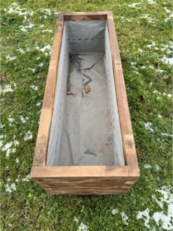 AMISHOUT - Plantenbak Van Balkjes 120x40x40 Cm - Bruin -Camping Series Winkel 902x1200 1